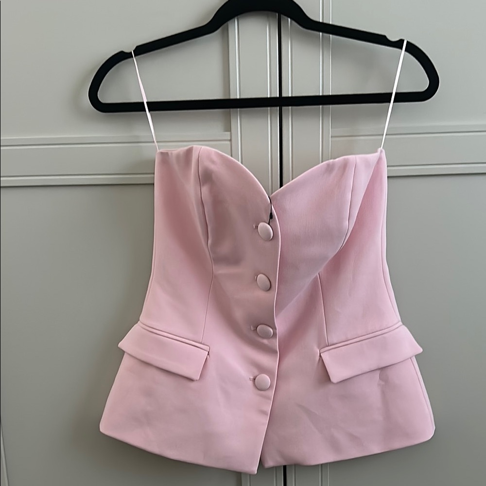Zara Pink Corset Top - Picture 8 of 8